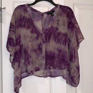 Tie dye Jessica Simpson crop top